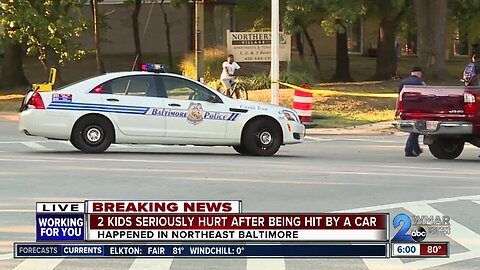 Two kids seriously injured after being struck by car