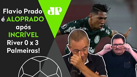 "CHUPA!" Flavio Prado é ALOPRADO após River Plate 0 x 3 Palmeiras!
