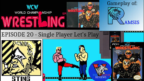 Solo NES Let's Play | WCW Wrestling (NES) - Full Playthrough | Sting