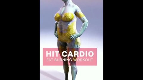 hit cardio fat burning workout #workout #fitness