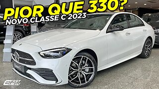 NOVO MERCEDES BENZ C300 AMG LINE 2023 É MAIS REFINADO E TRAZ PAINEL MAIS "ACEITÁVEL" QUE BMW 330e?