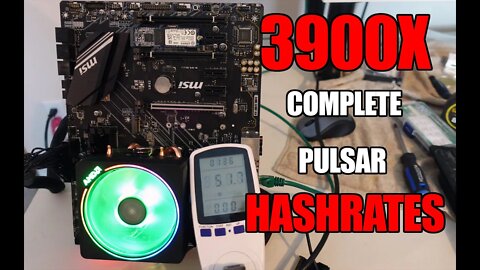COMPLETE CPU MINING 3900X Pulsar Hashrates 3.6gh-4.5gh Tested