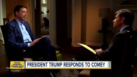 President Trump responds to James Comey's interview