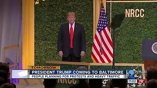 President trump coming to Baltimore on Thursday