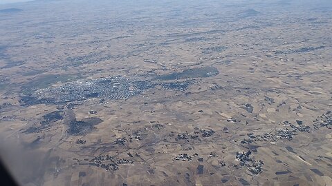 A view of Ethiopia from a plane