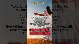 MINUTE PRAYER. PRAYER OF SURRENDER #shorts #shortsprayer