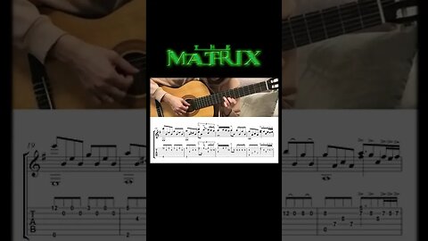 CLUBBED TO DEATH - Matrix soundtrack (Rob Dougan) / How to play song / Free Tabs and notes #shorts