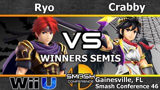 MVG|Ryo (Doctor Mario & Roy) vs. Crabby (Dark Pit) - SSB4 Winners Semis - SC46