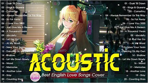 Chill English Acoustic Love Songs Cover Playlist 2023 ❤️ Soft Acoustic Cover Of Popular Love Songs 1