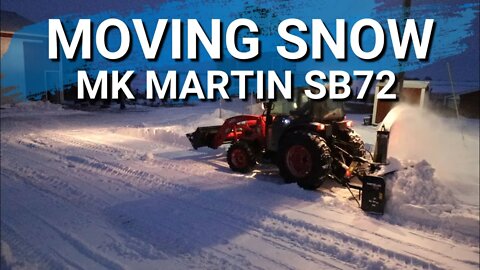MK Martin 3 Point Hitch Snow Blower Meteor SB72 On Kioti DK 5310 Tractor | My Review After First Use