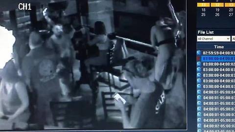 RAW: Biker brawl inside Key West bar caught on camera