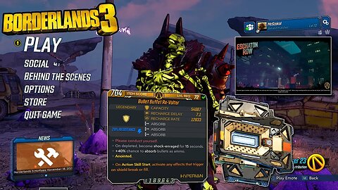 Borderlands 3 - GOD Roll Re-Volter Farming Perfekcyjnej Tarczy | 07.2023 McSzakalTV