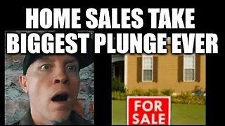 HOME SALES TAKE BIGGEST PLUNGE EVER! HOME PRICES DROP, 2023 HOUSING MARKET FORECAST