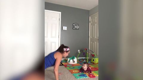 "Baby and Mommy Workout Routine"