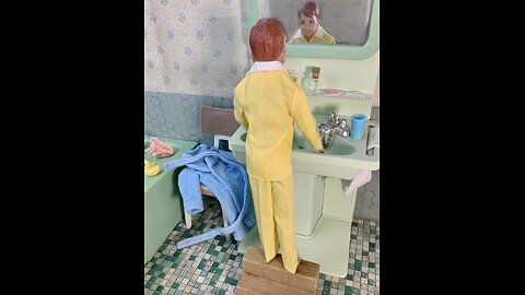 Little Retro Ricky Doll Take a Bath