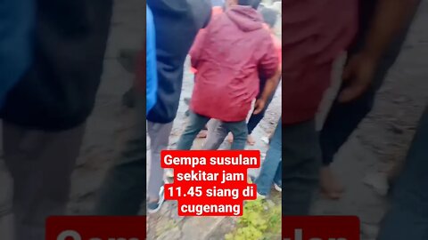 suasana tegang saat gempa susulan di hari ke 3 gempa cianjur