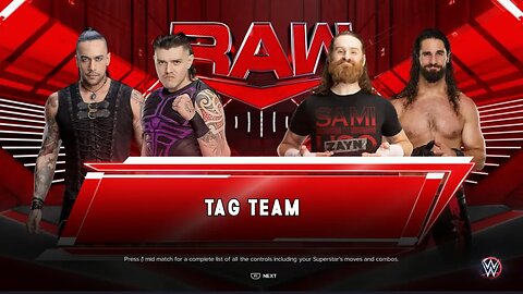 WWE Monday Night Raw Sami Zayn & Seth Freakin Rollins vs The Judgement Day