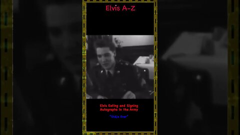 Elvis in the Army - "Didja Ever"