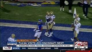 Tulsa Football faces 3rd Top-25 team this season when the Golden Hurricane visit #21 Cincinnati