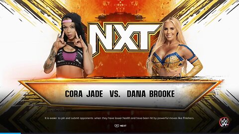 NXT Cora Jade vs Dana Brook