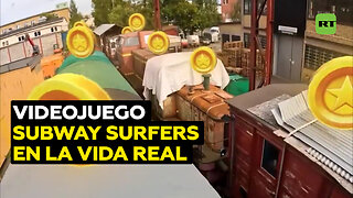 Un bloguero juega al Subway Surfers en la vida real