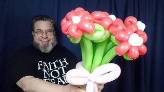 Day 71 - 6 balloon flower bouquet - 365 Days of Balloons