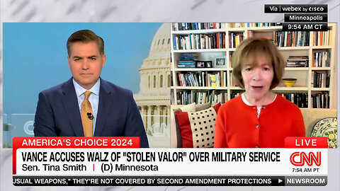 Dem Sen. Tina Smith: I'm Not Aware Of Any Record Of Military Service From JD Vance