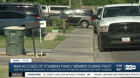 Bakersfield man arrested after stabbing family member during fight