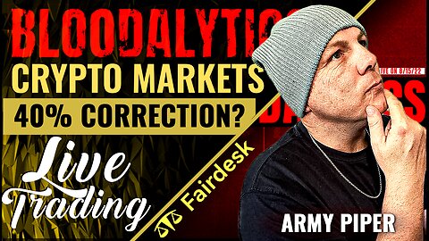 Bitcoin to CRASH 40%? LIVE Trade with Crypto Blood & Army Piper! 🩸