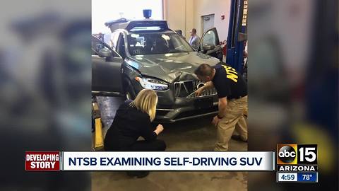 NTSB examining self-driving Uber involved in deadly crash