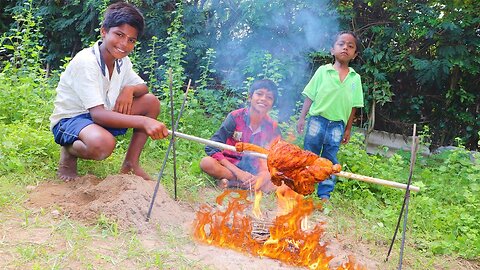 FULL CHICKEN TANDOORI | Village Style Tandoori Chicken | Full Grilled Chicken | Village Fun Cooking