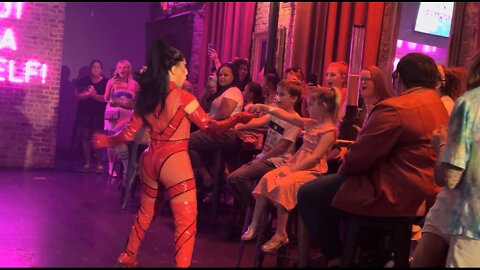 7 year olds tipping drag queens and hanging out in a 21 year old Club