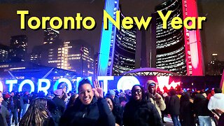 【4K】Toronto Canada New Year's countdown