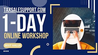 1 DAY TAX SALE ONLINE WORKSHOP: SAVE SPOT