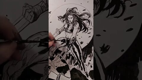 Inking X23! visit my eBay store at ebay.com/usr/micful-94 #xmen #drawings #illustration #comicart