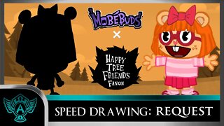Speed Drawing Request: Happy Tree Friends Fanon - Janet | Mobebuds Style (DylanStrikes)