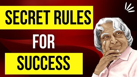 SECRET RULES FOR SUCCESS //Motivational quotes