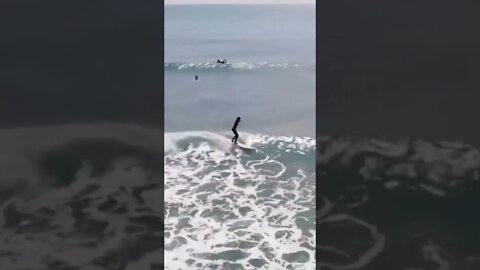 Sweet Chinese Girl Rocks The Waves On Her Surfboard