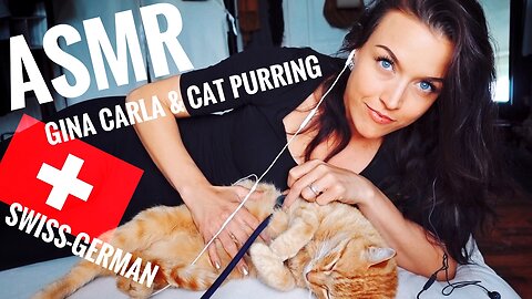 ASMR Gina Carla 😻 Cat Purring with Stethoscope! Whispering Swiss German!