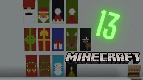 Minecraft: 13 Christmas Banners