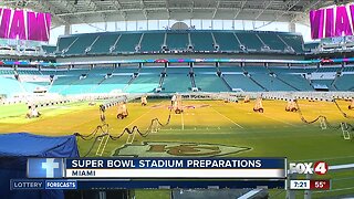 Looking at preparing the stadium for Super Bowl LIV