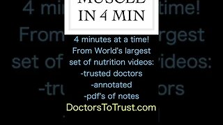 MUSCLE IN 4 MIN .. 4 minutes at a time: from world's largest set of nutrition videos. #shorts