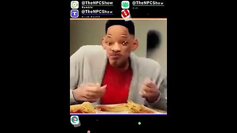 TERRIFYING AI Generated video of Will Smith eating 🟠⚪🟣 The NPC Show