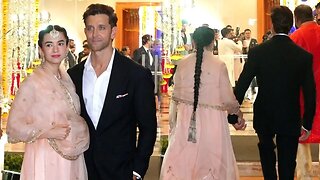 Hrithik Roshan with GF Saba Azad Attend Ira Trivedi & Madhu Mantena Wedding Reception 😍💖📸