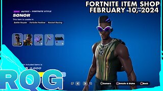 "NEW" SONOR BUNDLE IS HERE! FORTNITE ITEM SHOP (Febuary 10, 2024)