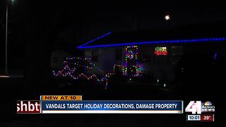 Christmas Grinches vandalize homes' decorations