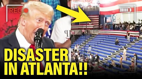 Trump LOSES IT over EMPTY SEATS at AWFUL Atlanta Speech