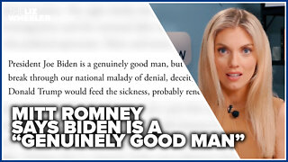 Mitt Romney says Biden is a “genuinely good man”