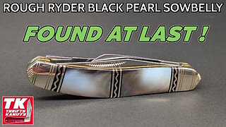 Rough Ryder Sowbelly Silver Select Black Pearl Pocket Knife RR986