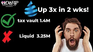 Drip Network 1.3 million tax vault drip price pump 3x what is it about